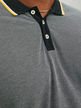 Jack & Jones Win Long Sleeve Black Polo Black