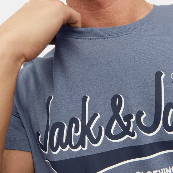 Jack & Jones Elogo Flint Stone Tee Grey