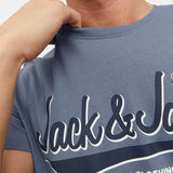 Jack & Jones Elogo Flint Stone Tee Grey