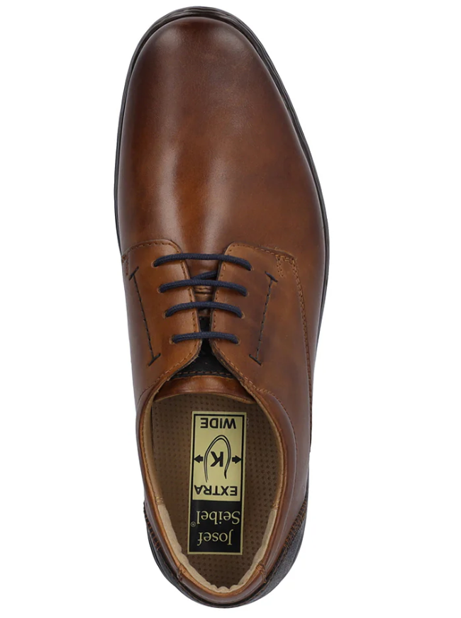 Josef Seibel Alastair 01 Cognac Laced Brown
