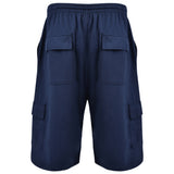 Kam Lightweight Navy Cargo Shorts Navy