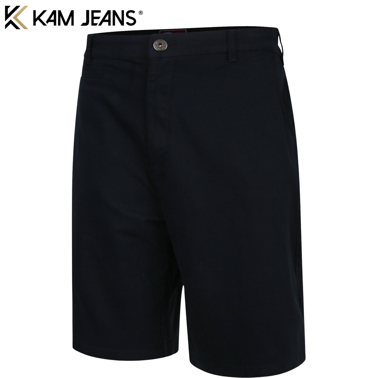 Kam Stretch Chino Navy Shorts Navy