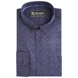 Kam Premium Digital Print Navy Shirt Navy