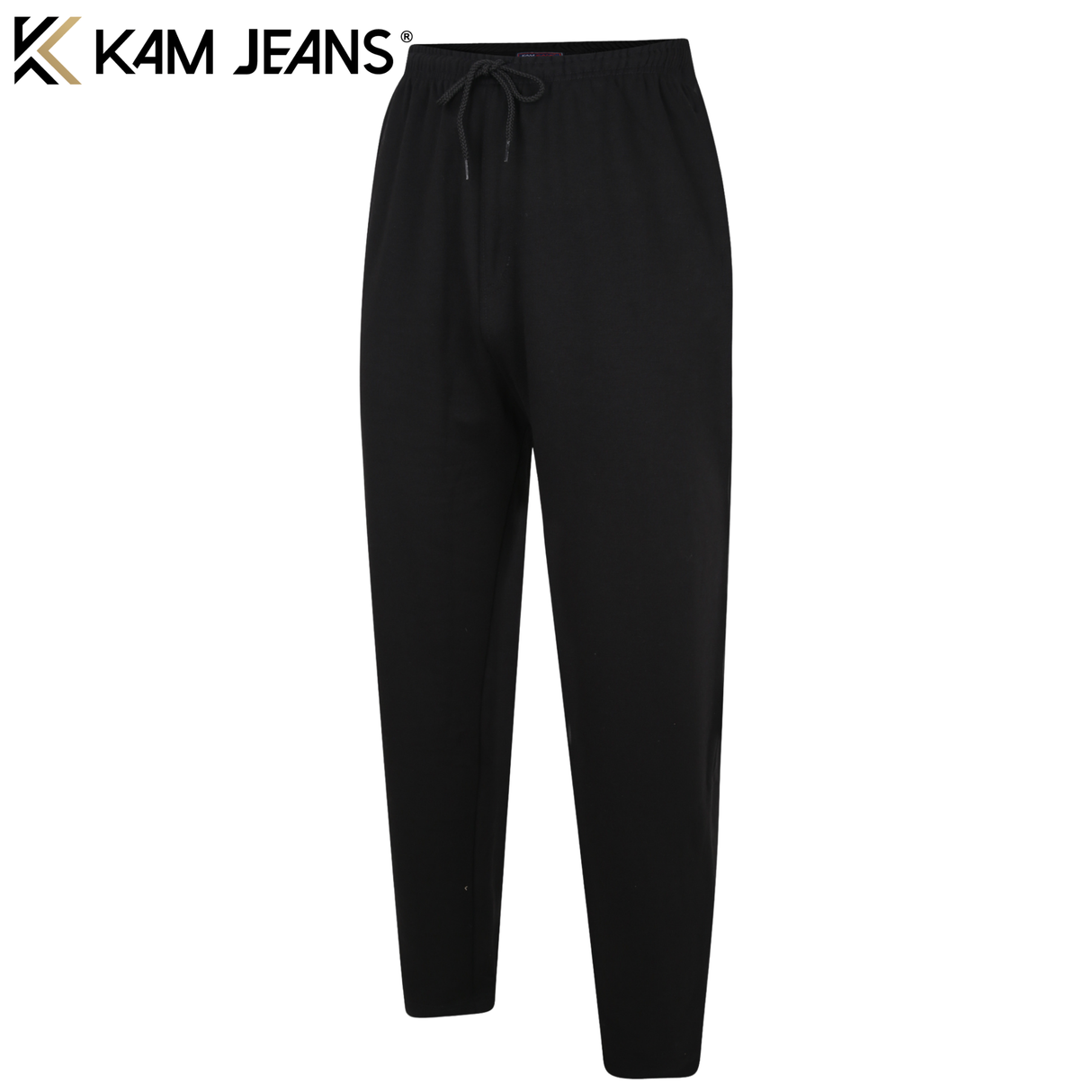Kam Short Leg Black Joggers Black