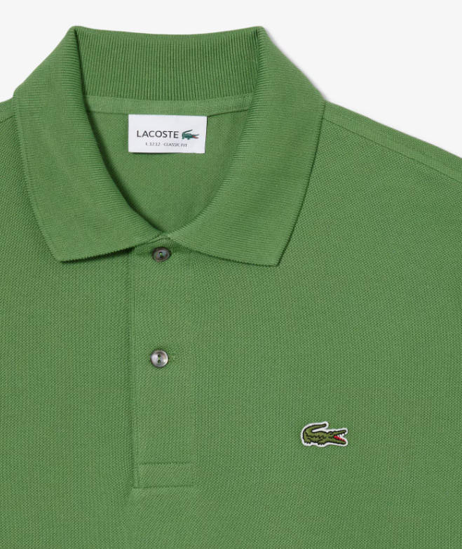 Lacoste Petit Pique Lime Green Polo Green