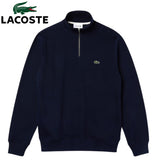 Lacoste High Neck Quarter Zip Navy Sweat Navy