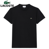 Lacoste Cotton Crew Neck Black T-Shirt Black