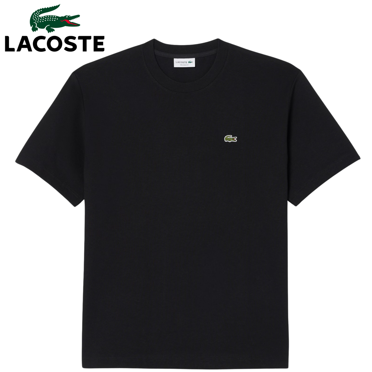 Lacoste Relaxed Fit Black T-Shirt Black