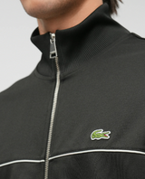 Lacoste Zipped Piqué Sweatshirt Black