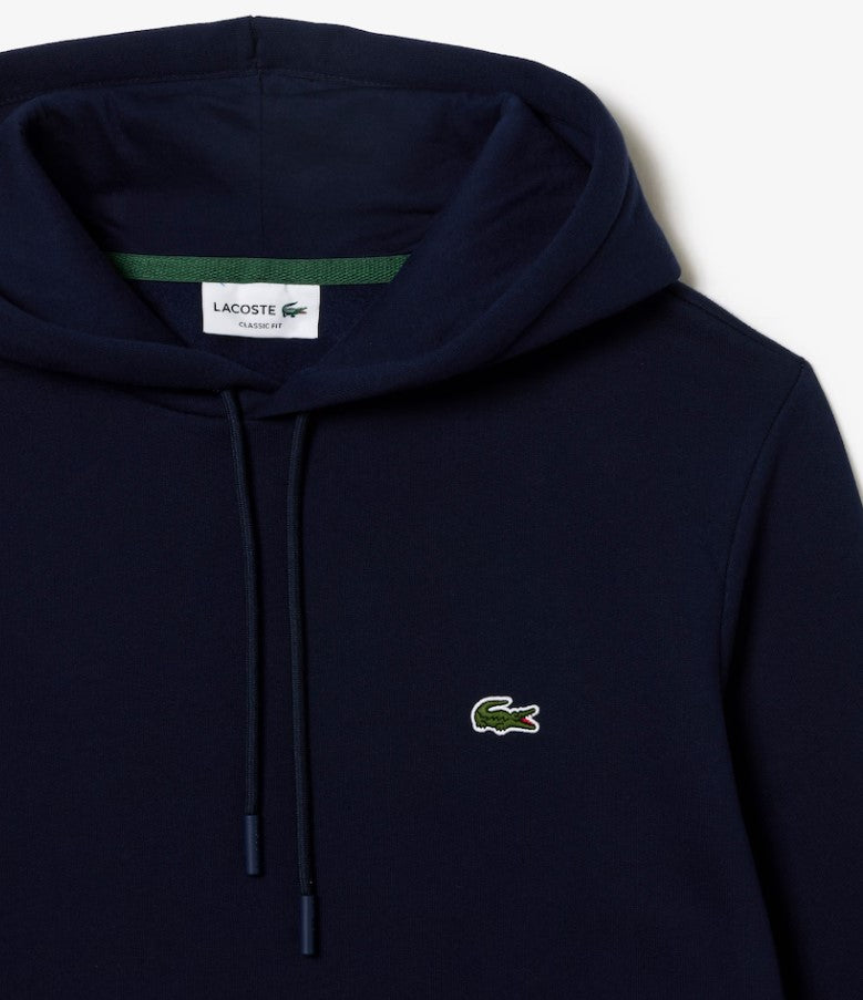 Lacoste Brushed Fleece Classic Hoodie Navy