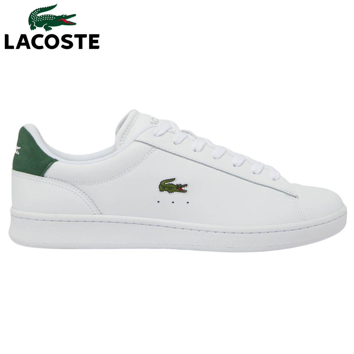 Lacoste Carnaby Green Tipped Sneaker White