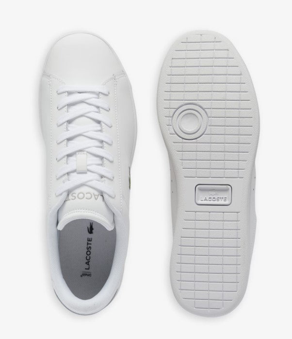 Lacoste Carnaby White Leather Lace Shoe White