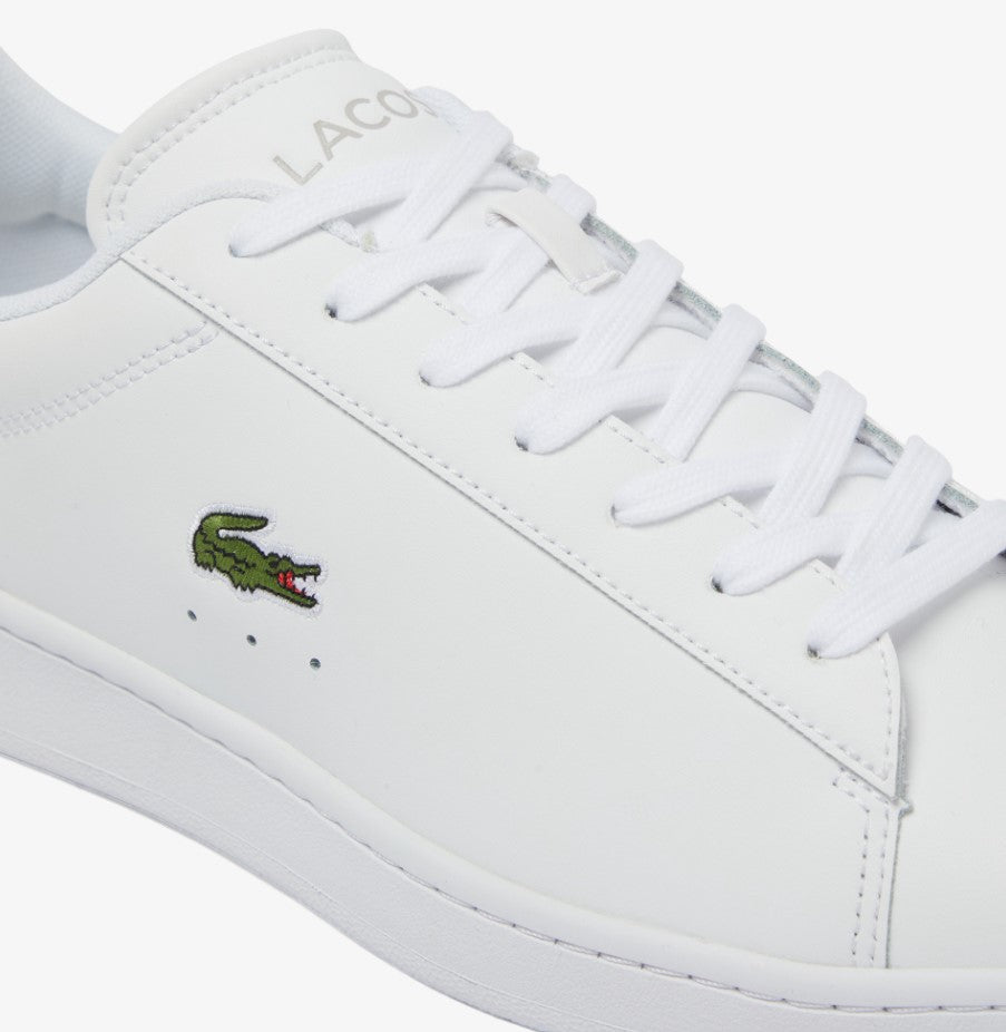 Lacoste Carnaby White Leather Lace Shoe White