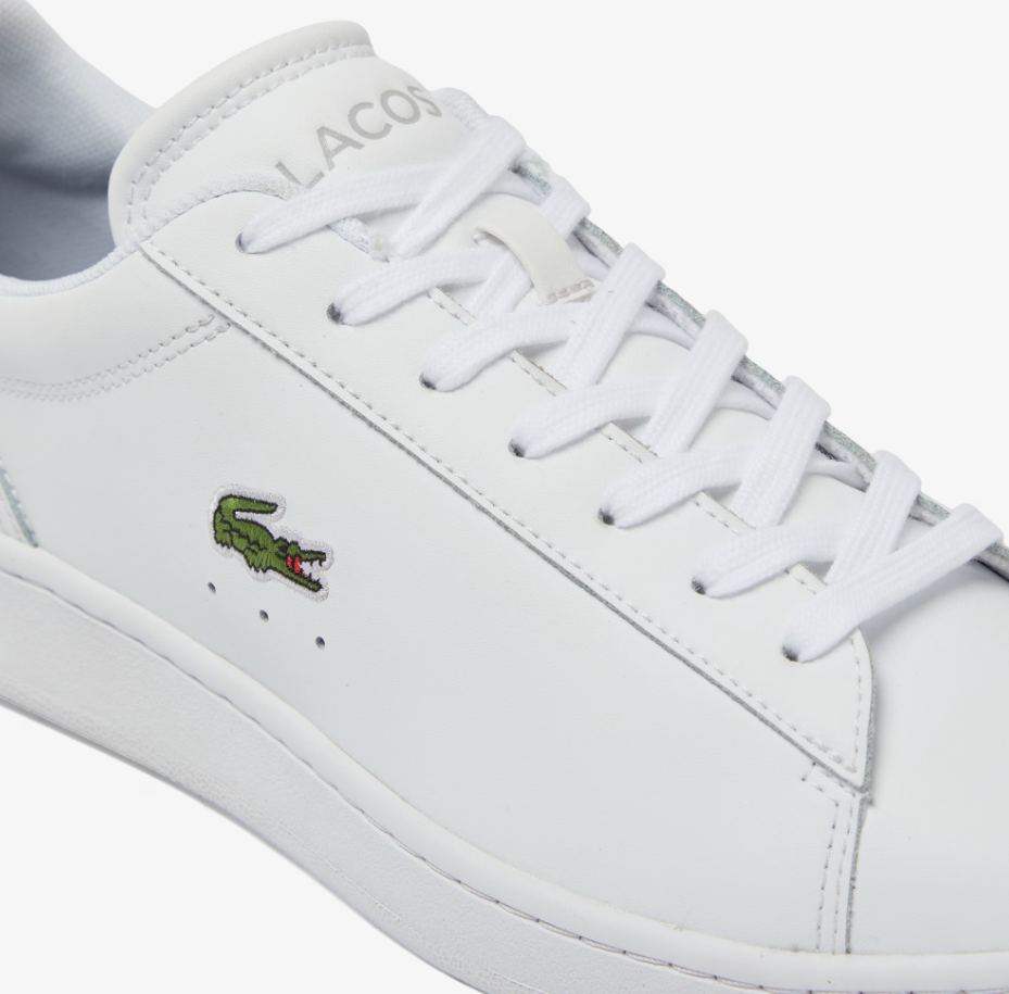Lacoste Carnaby White & Navy Leather White