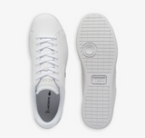 Lacoste Carnaby White Leather Lace Shoe White