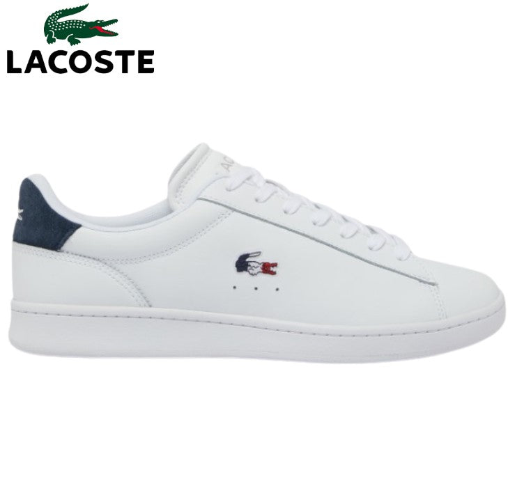 Lacoste Carnaby White & Navy Leather White