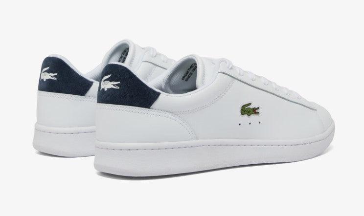 Lacoste Carnaby White & Navy Leather White