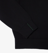 Lacoste Crew Neck Black Cotton Knit Black