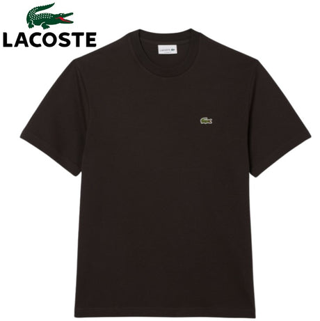 Lacoste Cotton Brown Crew Neck T-Shirt Brown