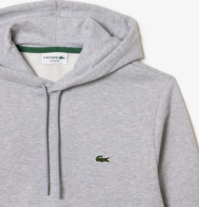 Lacoste Sweater Lined Grey Hoodie Grey