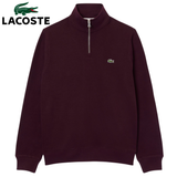 Lacoste Highneck Zip Burgundy Sweatshirt Wine