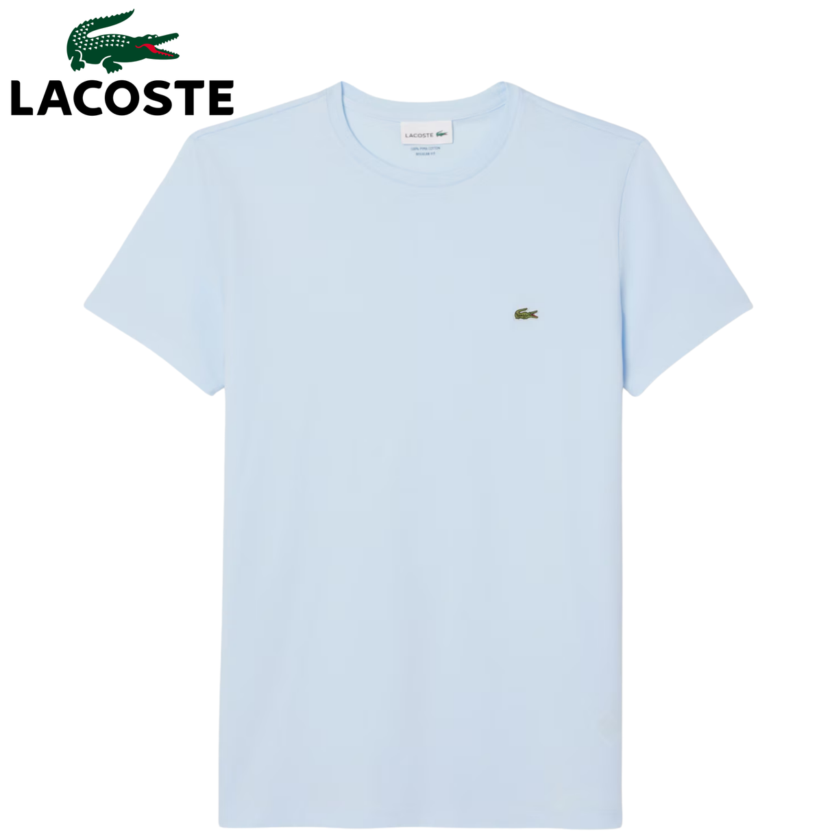 Lacoste Pima Cotton Crew Neck T-Shirt Blue