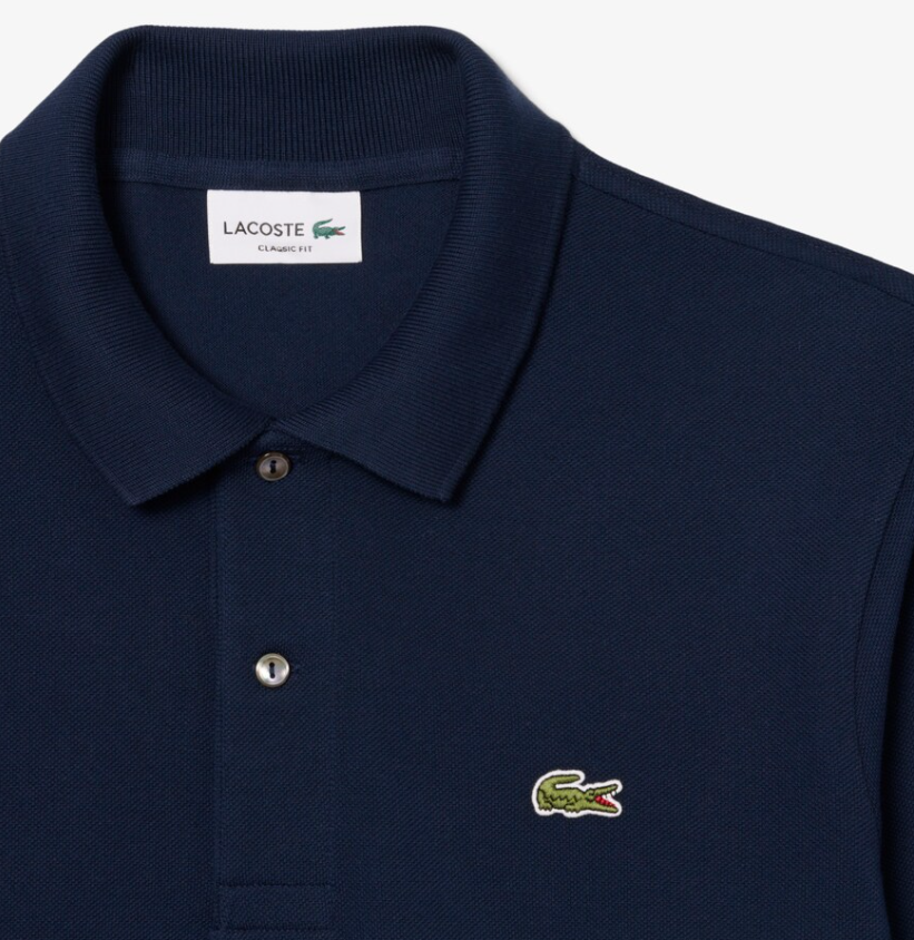 Lacoste Classic Fit Long Sleeve Polo Navy