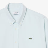 Lacoste Regular Fit Oxford Blue Shirt Blue