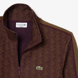 Lacoste Paris Zip-Up Sweatshirt Wine