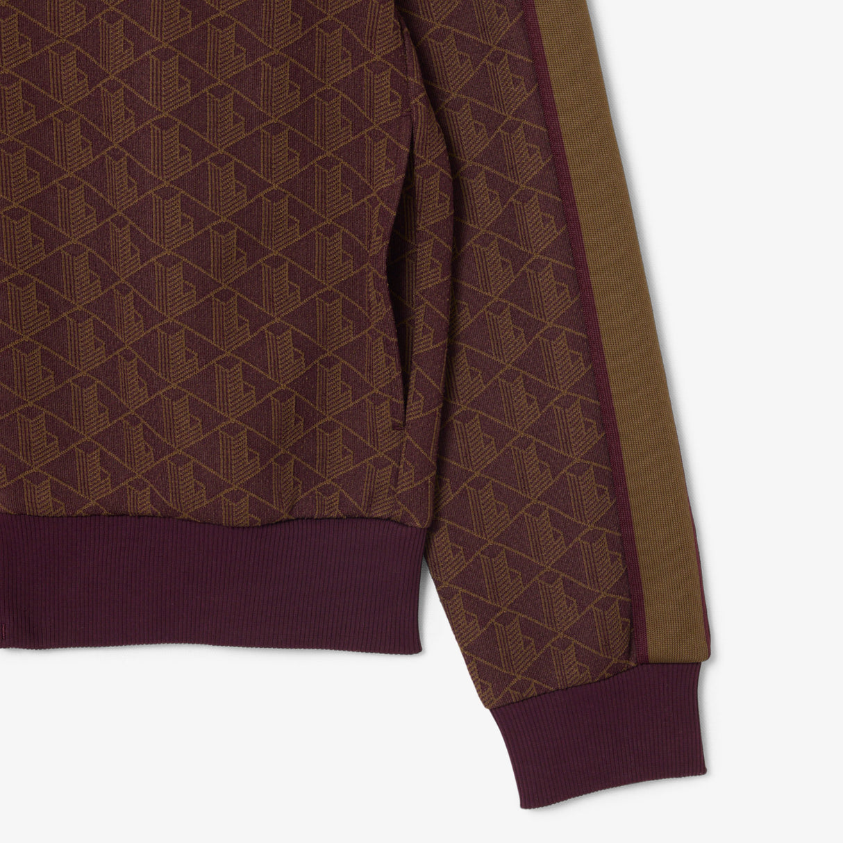 Lacoste Paris Zip-Up Sweatshirt Wine