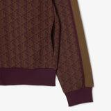 Lacoste Paris Zip-Up Sweatshirt Wine