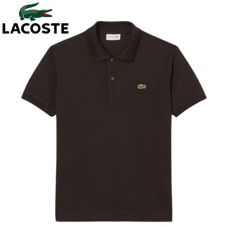 Lacoste Petit Pique Brown Polo Shirt Brown
