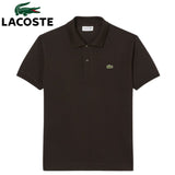 Lacoste Petit Pique Brown Polo Shirt Brown