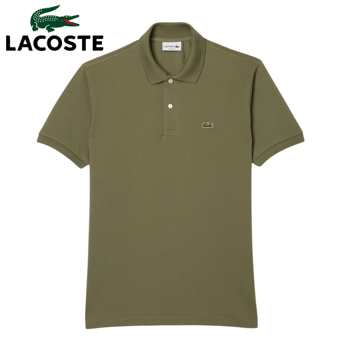 Lacoste Classic Logo Khaki Polo Shirt Green