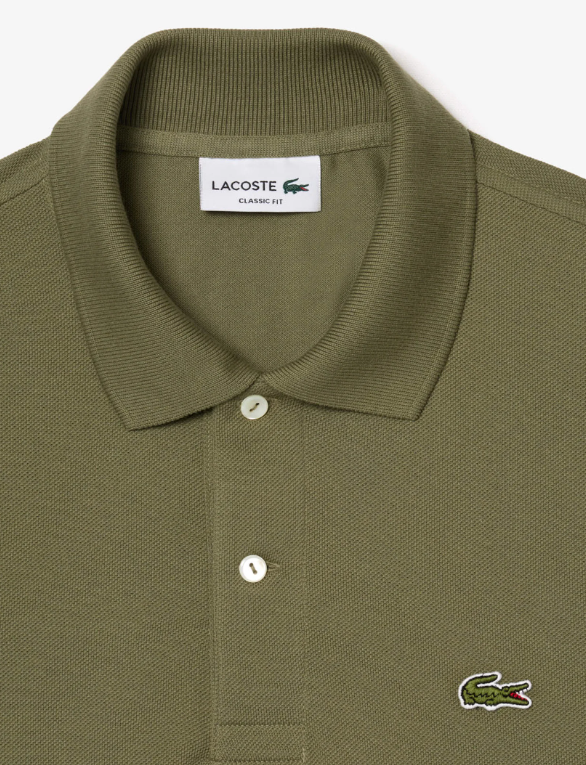 Lacoste Classic Logo Khaki Polo Shirt Green