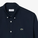 Lacoste Regular Fit Oxford Navy Shirt Navy