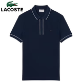 Lacoste Paris Piqué Navy Polo Shirt Navy
