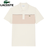 Lacoste Colour Block Pique Beige Polo Beige