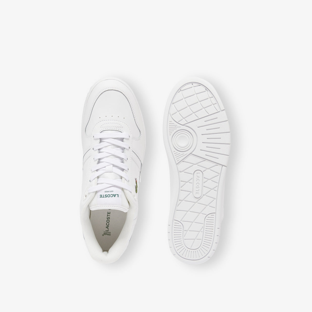 Lacoste T-Clip Leather White Sneakers White