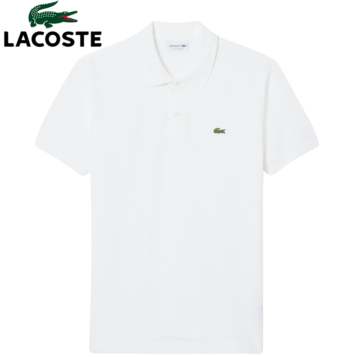 Lacoste Petit Pique White Polo Shirt White