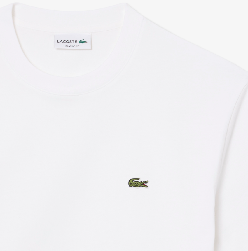 Lacoste Cotton Crew Neck T-Shirt White