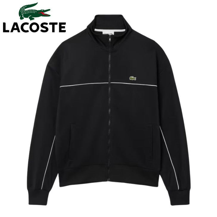 Lacoste Zipped Piqué Sweatshirt Black
