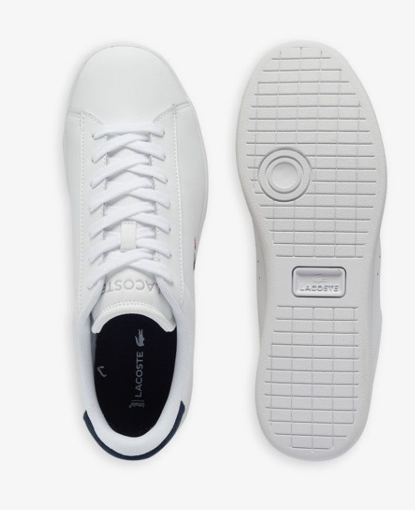 Lacoste Carnaby White & Navy Leather White