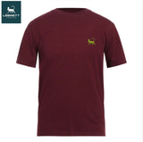 Lebrett Crew Neck Plum Logo T-Shirt Wine