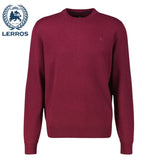 Lerros Merino Wool Wine Crew Neck Knit Wine