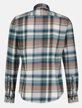 Lerros Flannel Fog Check Shirt Grey