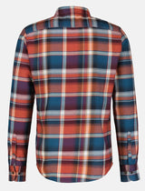 Lerros Flannel Orange Check Shirt Orange