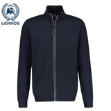 Lerros Full Zip Ribbed Navy Sweatshirt Navy