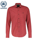 Lerros Geo Print Urban Red Shirt Red