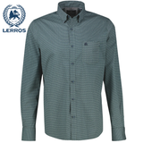 Lerros Pattern Print Basil Green Shirt Green